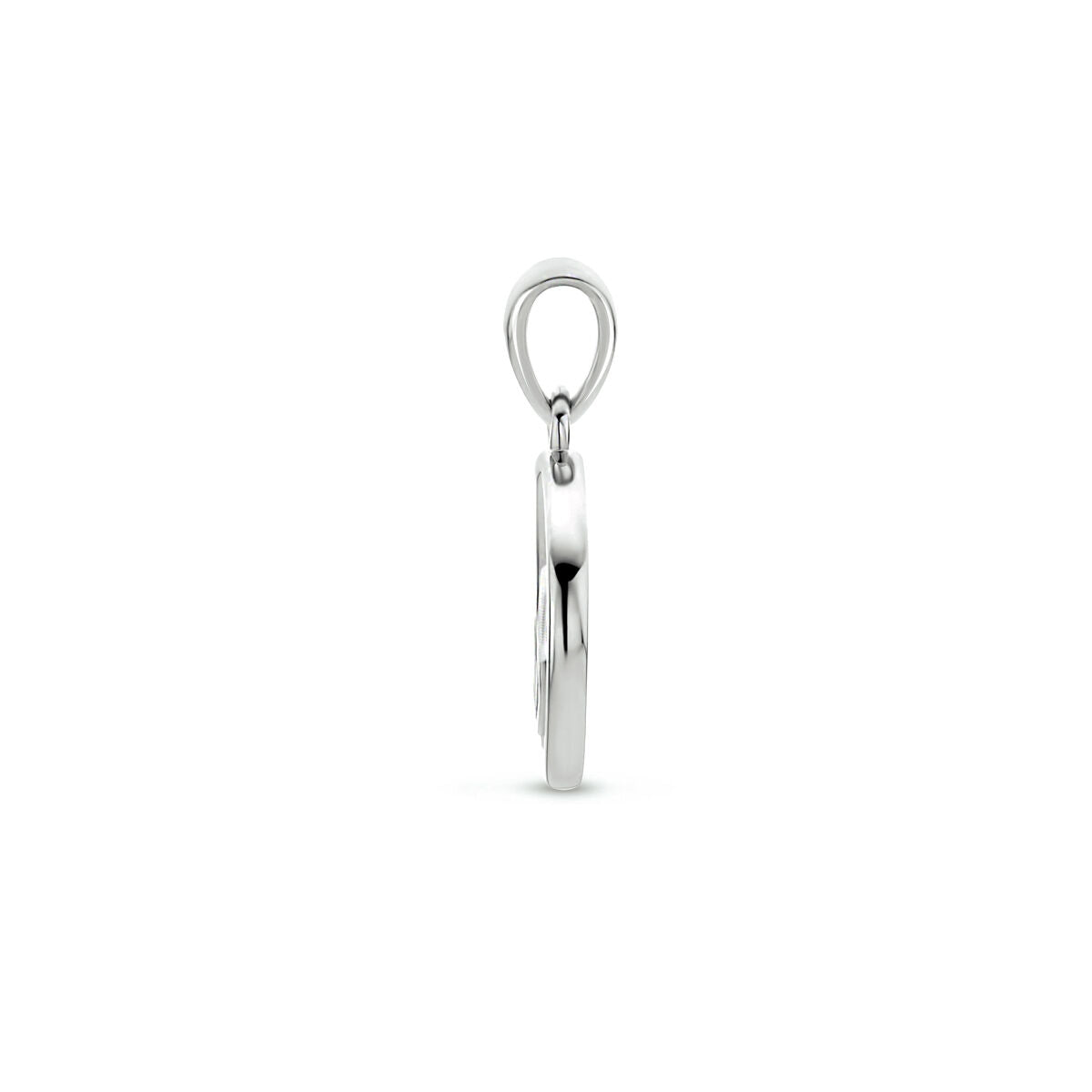 pendant hearts zirconia silver rhodium plated