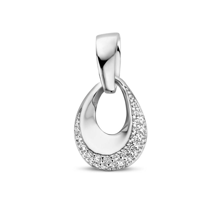 Anhänger Zirkonia Silber rhodiniert