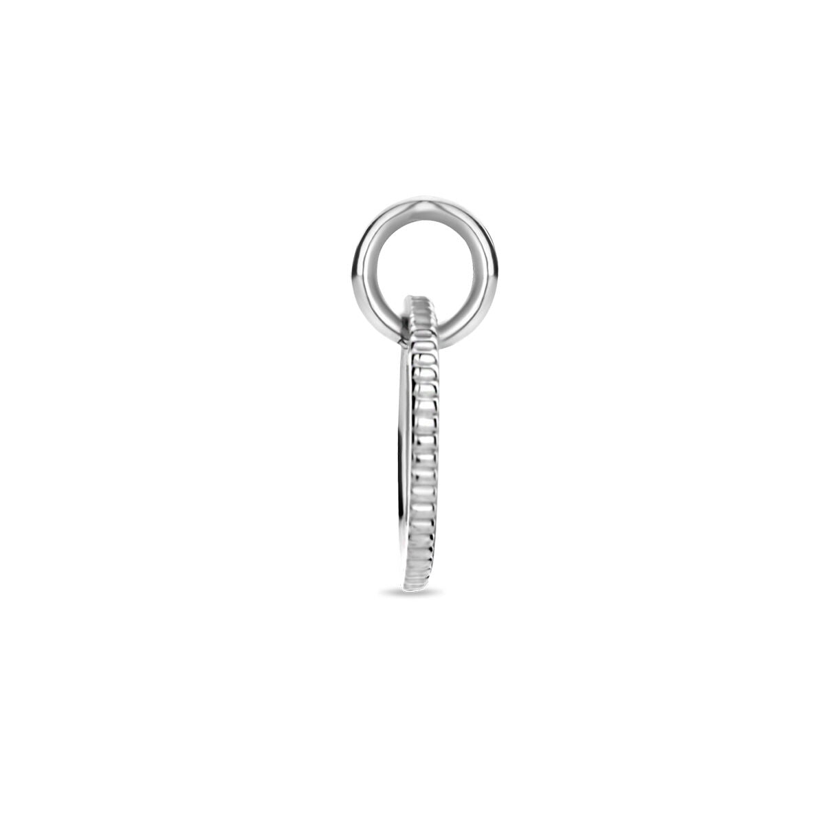 graveerhanger rond zilver gerhodineerd
