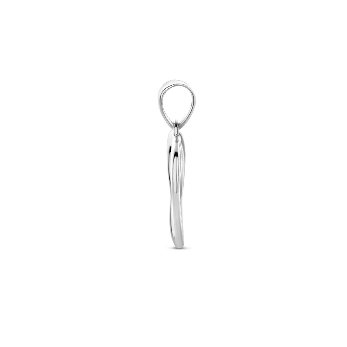hanger hart zilver gerhodineerd