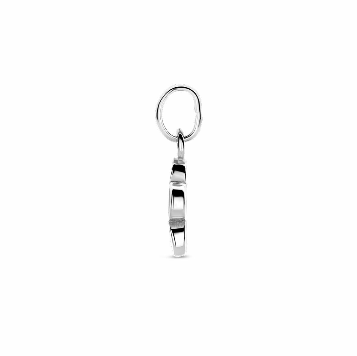 hanger bloem zilver gerhodineerd