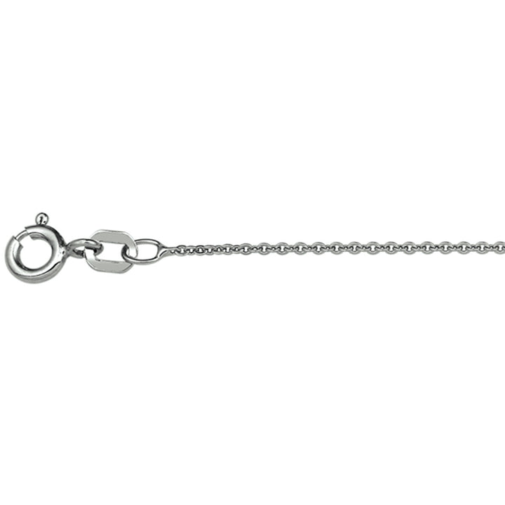 collier anker plat 1,2 mm zilver gerhodineerd