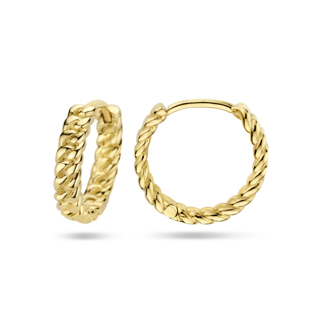 klapoorringen 14K geelgoud