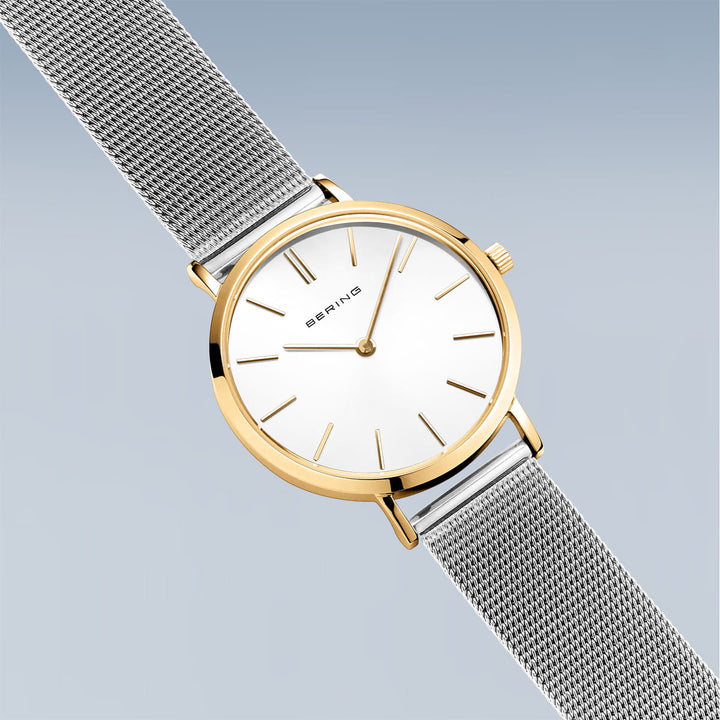 bering dames horloge witte wijzerplaat - 14134-010