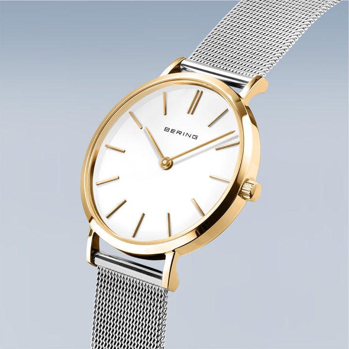 bering dames horloge witte wijzerplaat - 14134-010