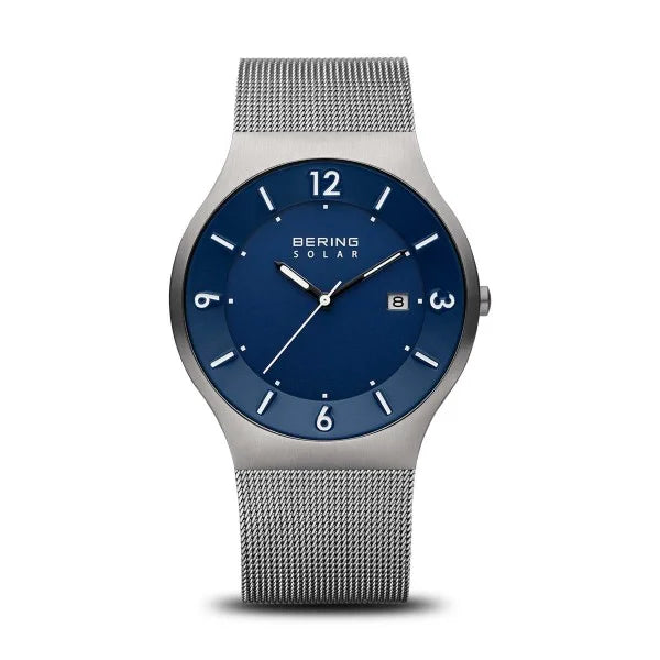 BERING herenhorloge Solar Movement - Titanium Collection met titanium