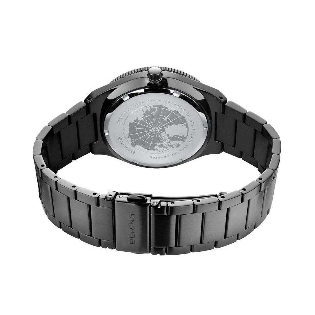 bering heren horloge grijze wijzerplaat - 14443-779