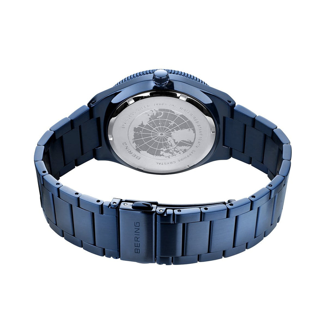 bering heren horloge blauwe wijzerplaat - 14443-797