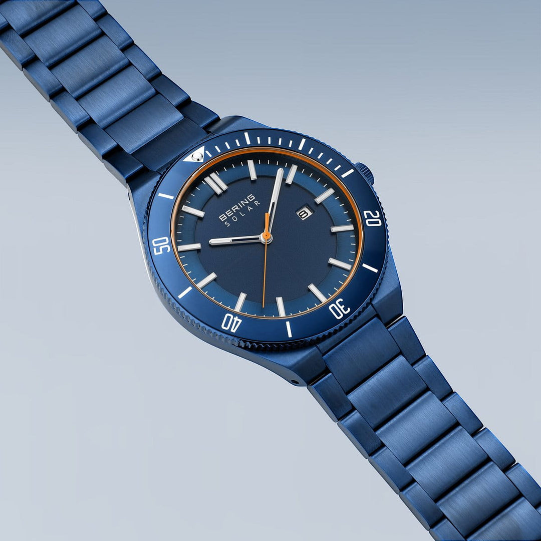 bering heren horloge blauwe wijzerplaat - 14443-797