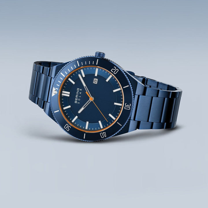 bering heren horloge blauwe wijzerplaat - 14443-797