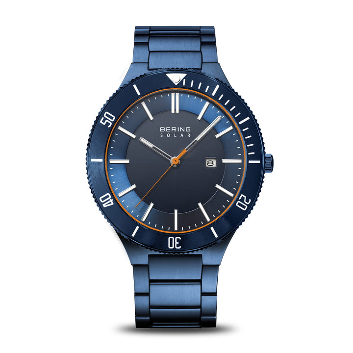 bering heren horloge blauwe wijzerplaat - 14443-797