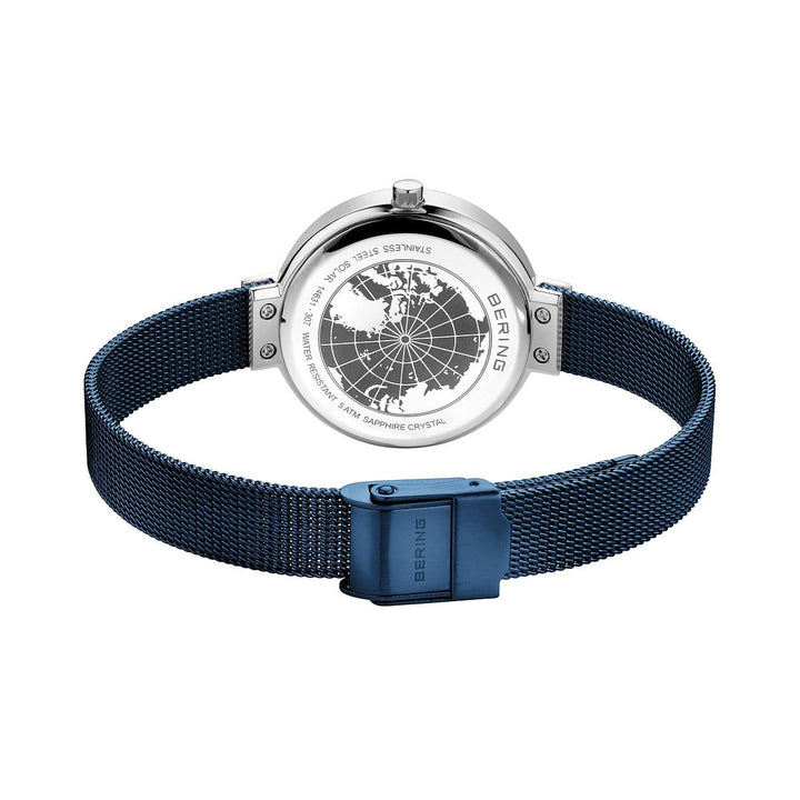 bering dames horloge blauwe wijzerplaat - 14631-307