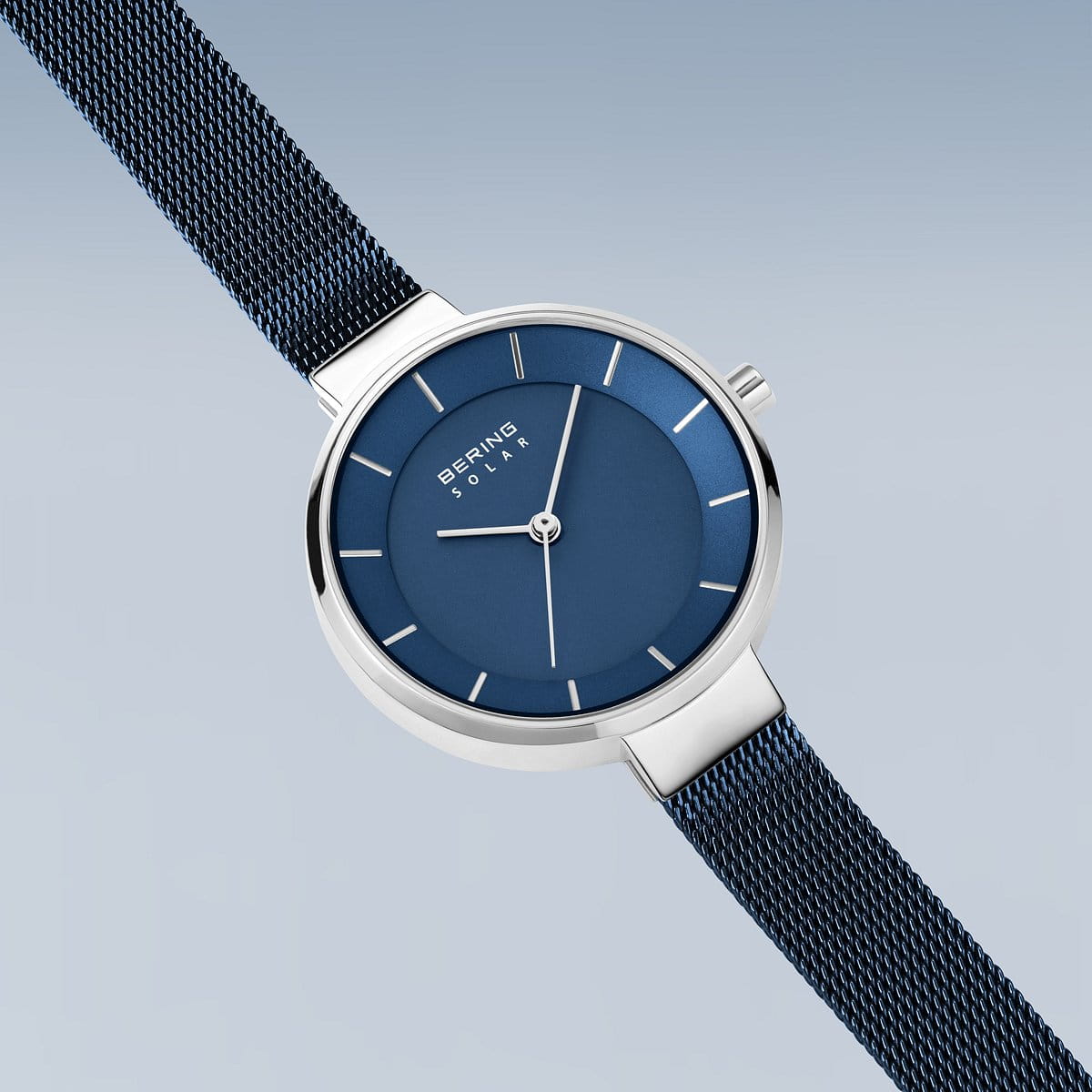 bering dames horloge blauwe wijzerplaat - 14631-307