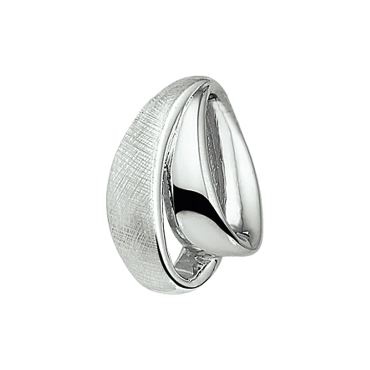 pendant scratched silver rhodium plated