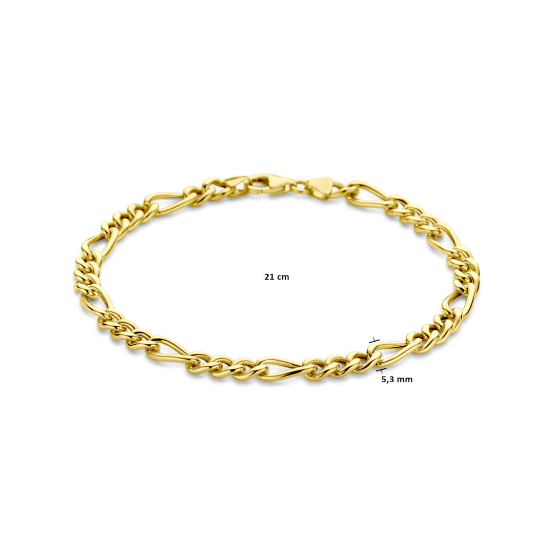 Gouden armband dames figaro 14K