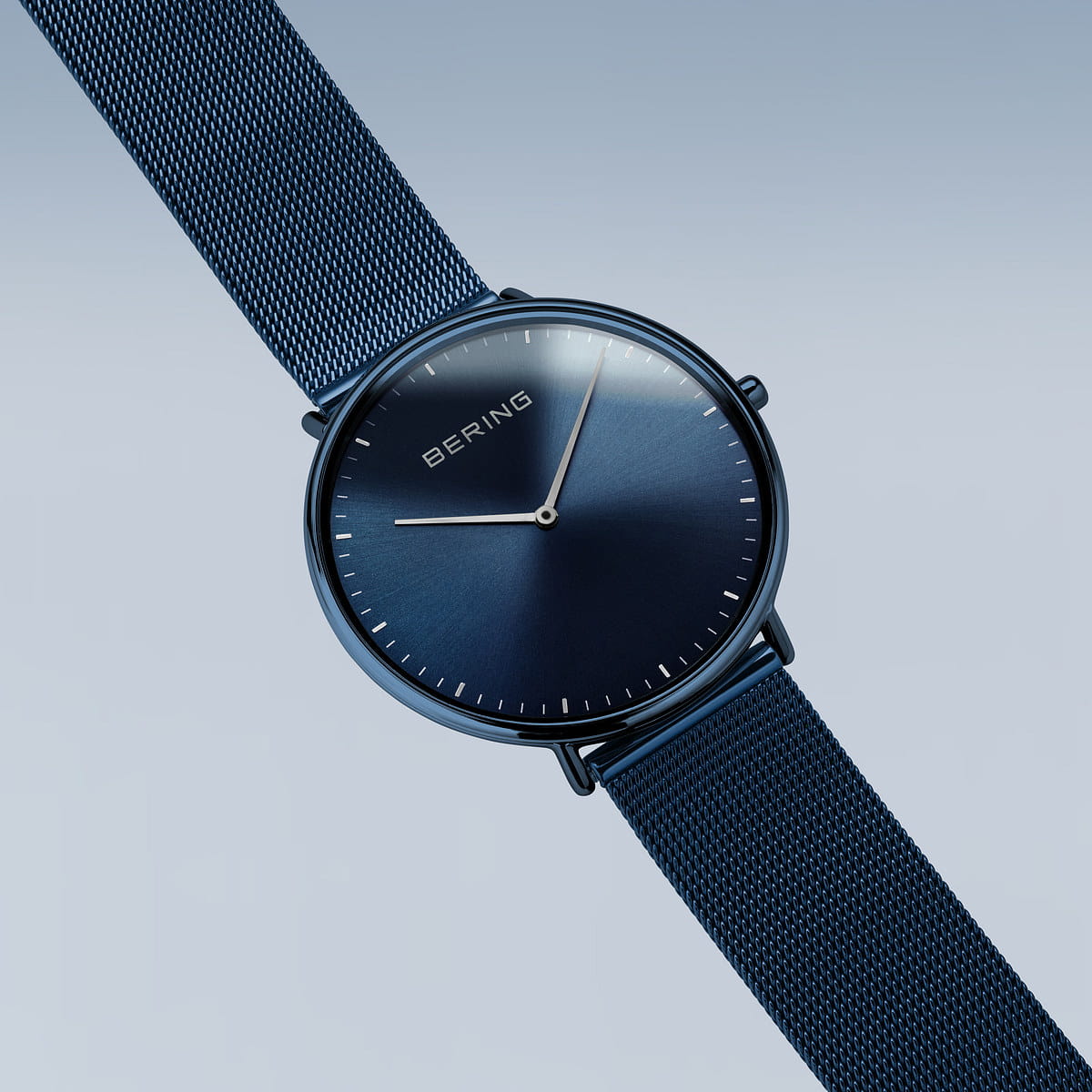bering unisex horloge blauwe wijzerplaat - 15739-397