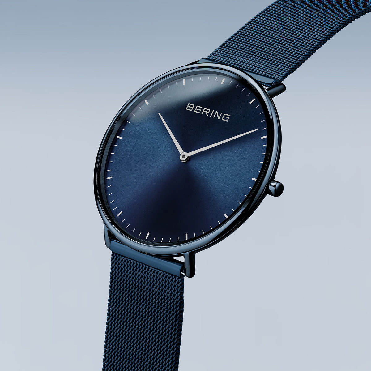 bering unisex horloge blauwe wijzerplaat - 15739-397