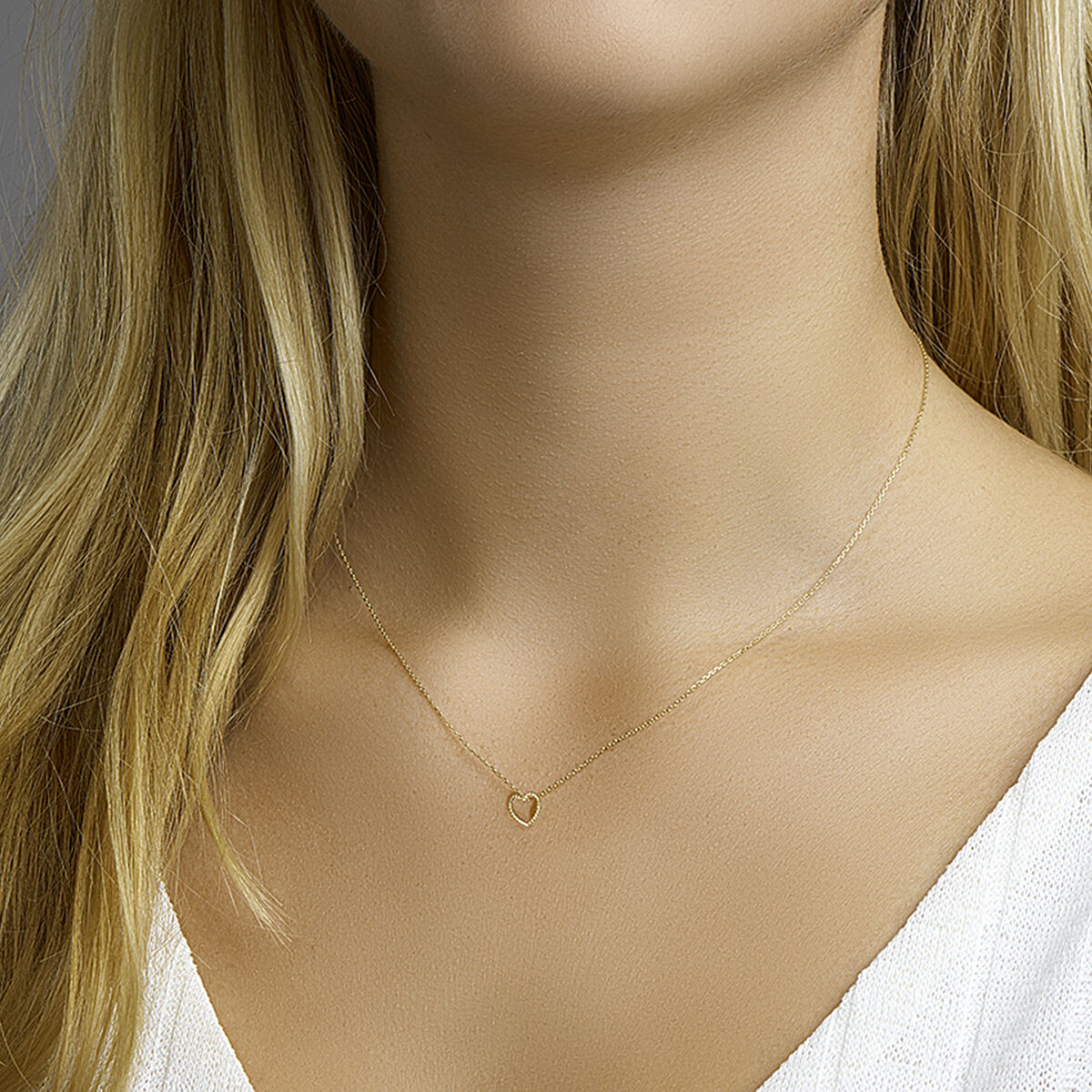 Gouden dames ketting 14K