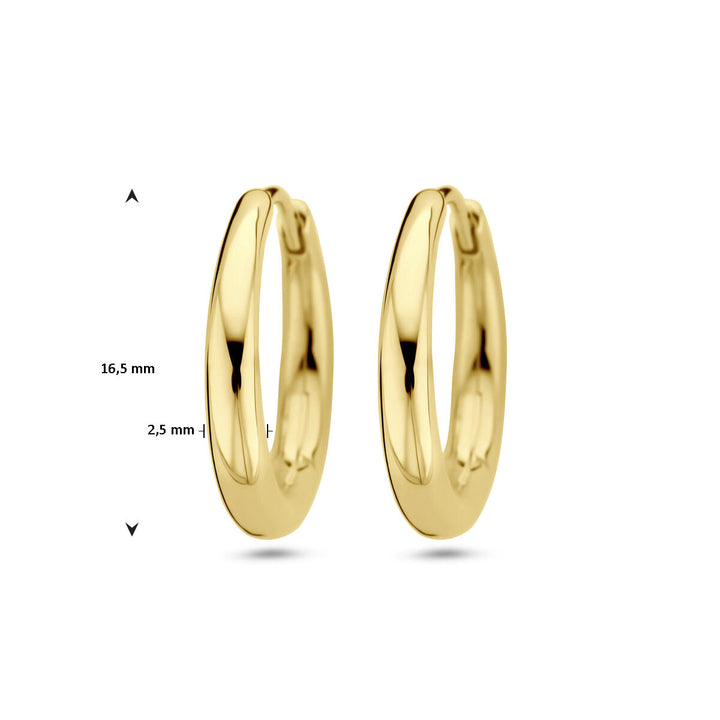 Ohrhänger 1 Mikron Silber vergoldet (gelb)