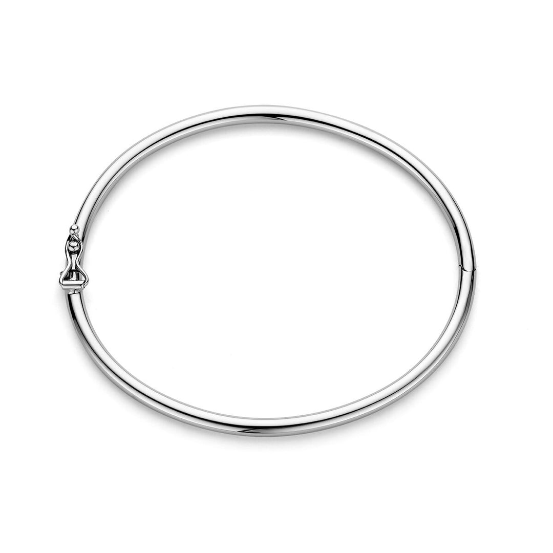 bangle hinge round tube 3 x 60 mm 14K white gold 