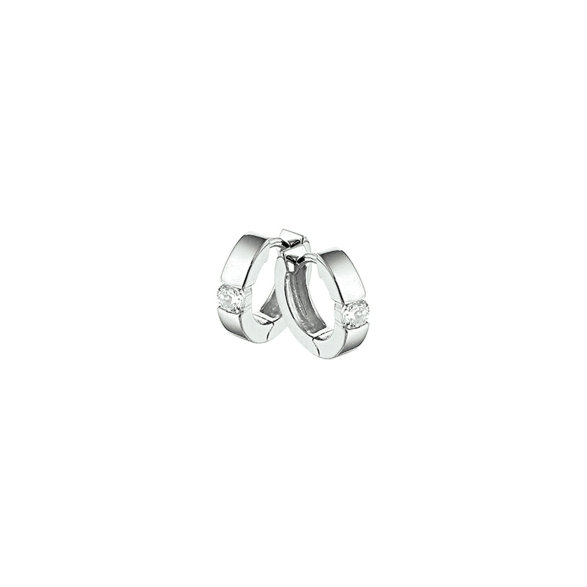 drop earrings zirconia silver rhodium plated