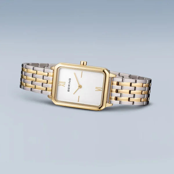 bering dames horloge witte wijzerplaat - 117423-714