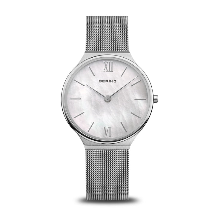 bering dames horloge witte wijzerplaat - 18434-000