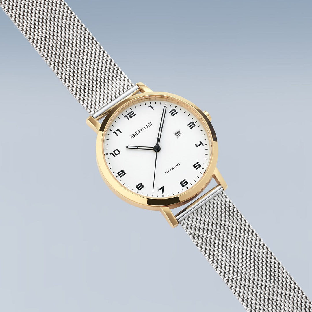 bering dames horloge witte wijzerplaat - 18634-010