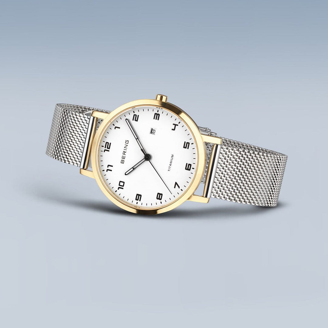 bering dames horloge witte wijzerplaat - 18634-010