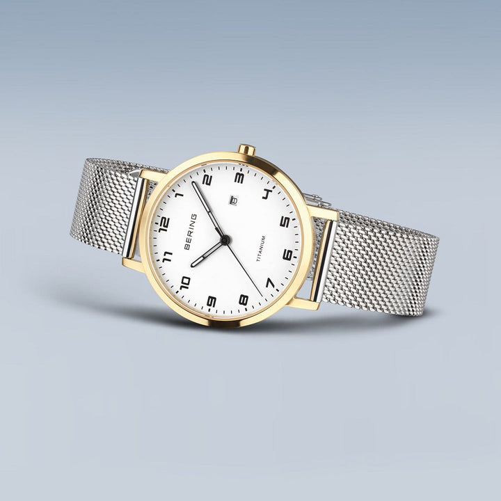 bering dames horloge witte wijzerplaat - 18634-010