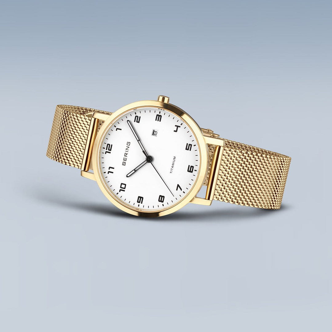 bering dames horloge witte wijzerplaat - 18634-334