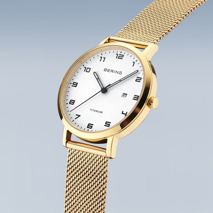 bering dames horloge witte wijzerplaat - 18634-334