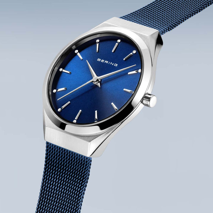 Bering Unisex-Uhr mit blauem Zifferblatt – 17031-307