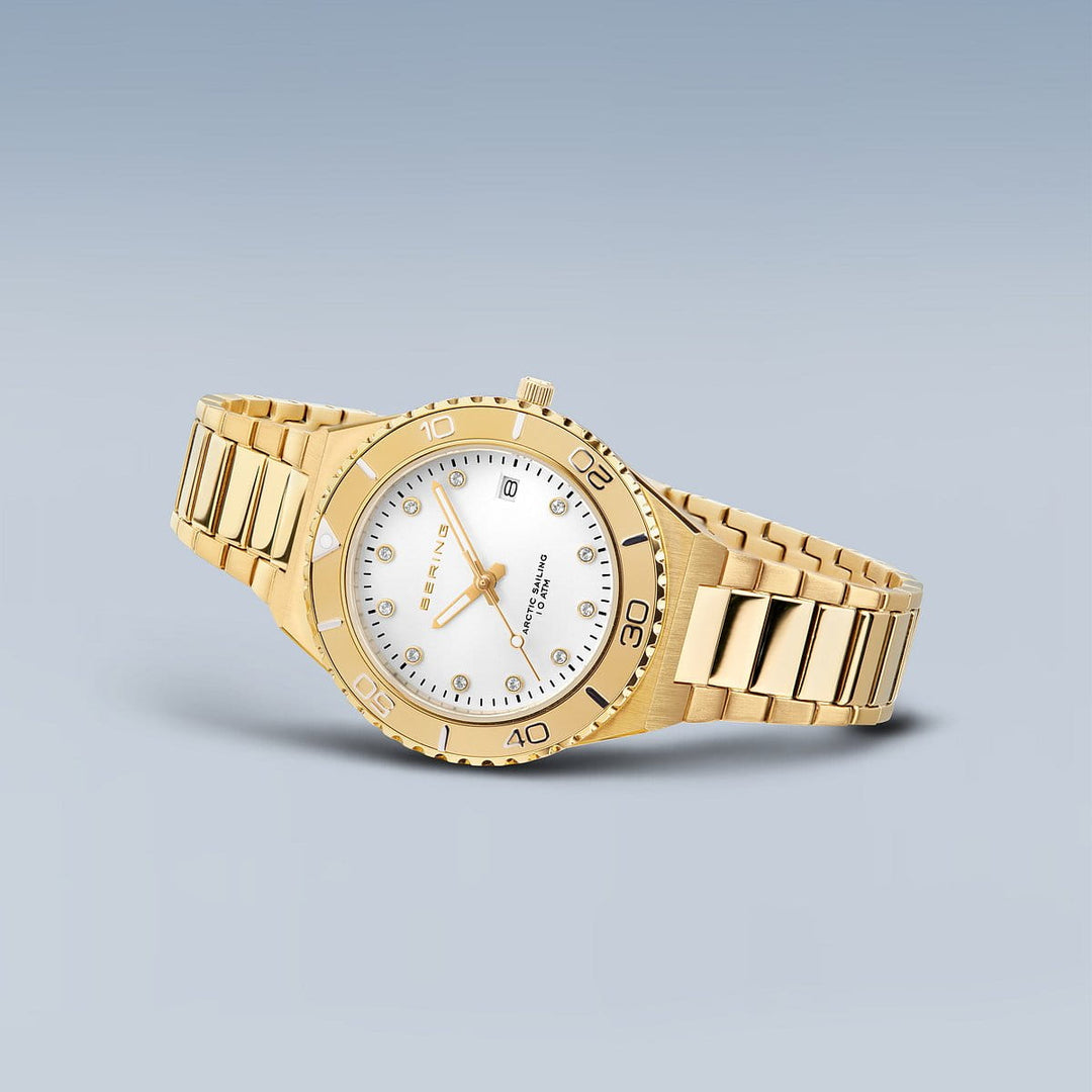 bering dames horloge witte wijzerplaat - 18936-734