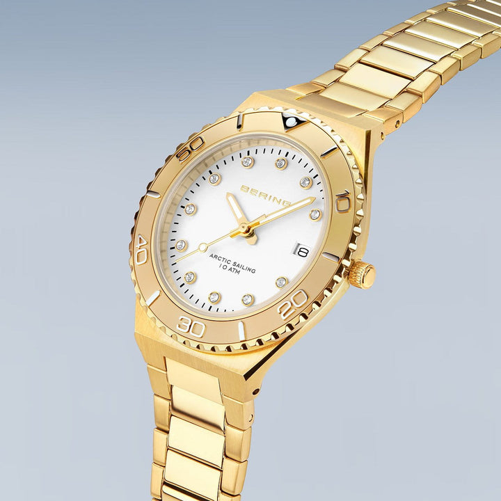 bering dames horloge witte wijzerplaat - 18936-734