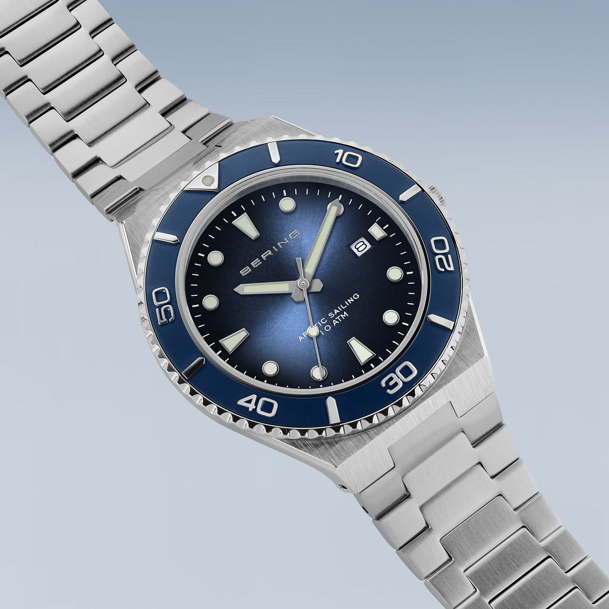 bering heren horloge blauwe wijzerplaat - 18940-707