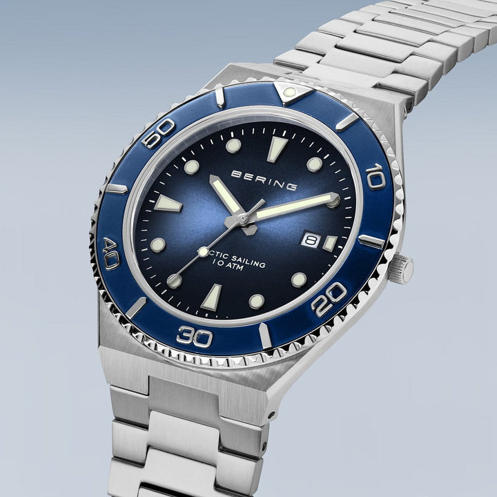 Bering men's watch blue dial - 18940-707