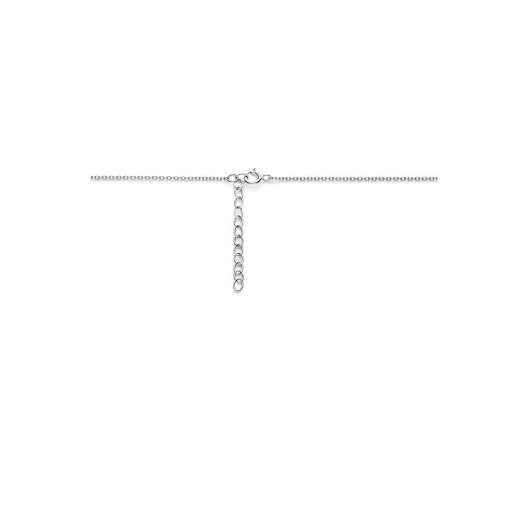 necklace clover 41 + 4 cm silver rhodium plated
