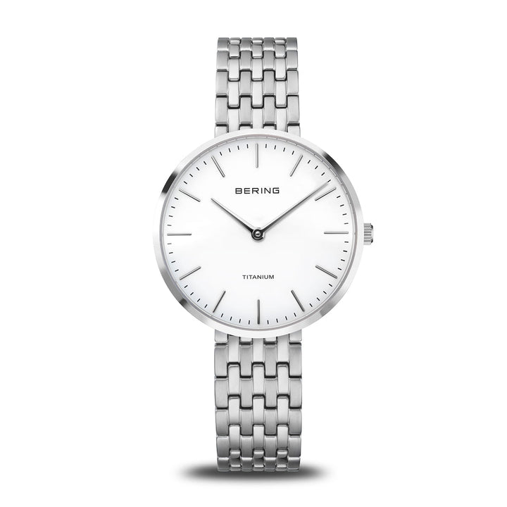 Bering ladies watch white dial - 19334-004