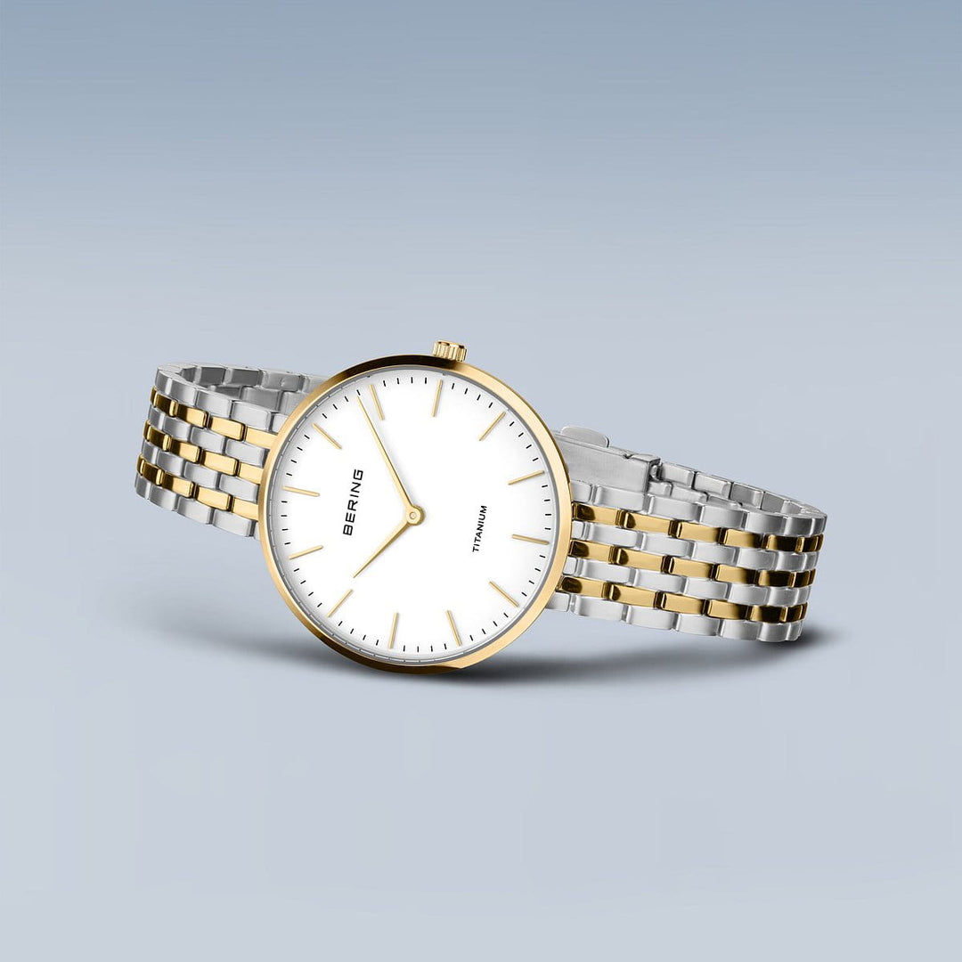 bering dames horloge witte wijzerplaat - 19334-010