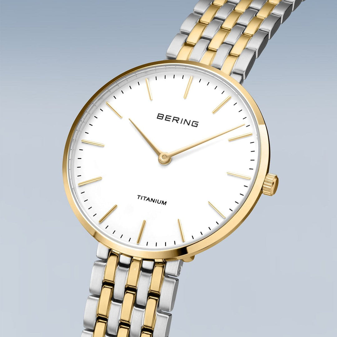 bering dames horloge witte wijzerplaat - 19334-010