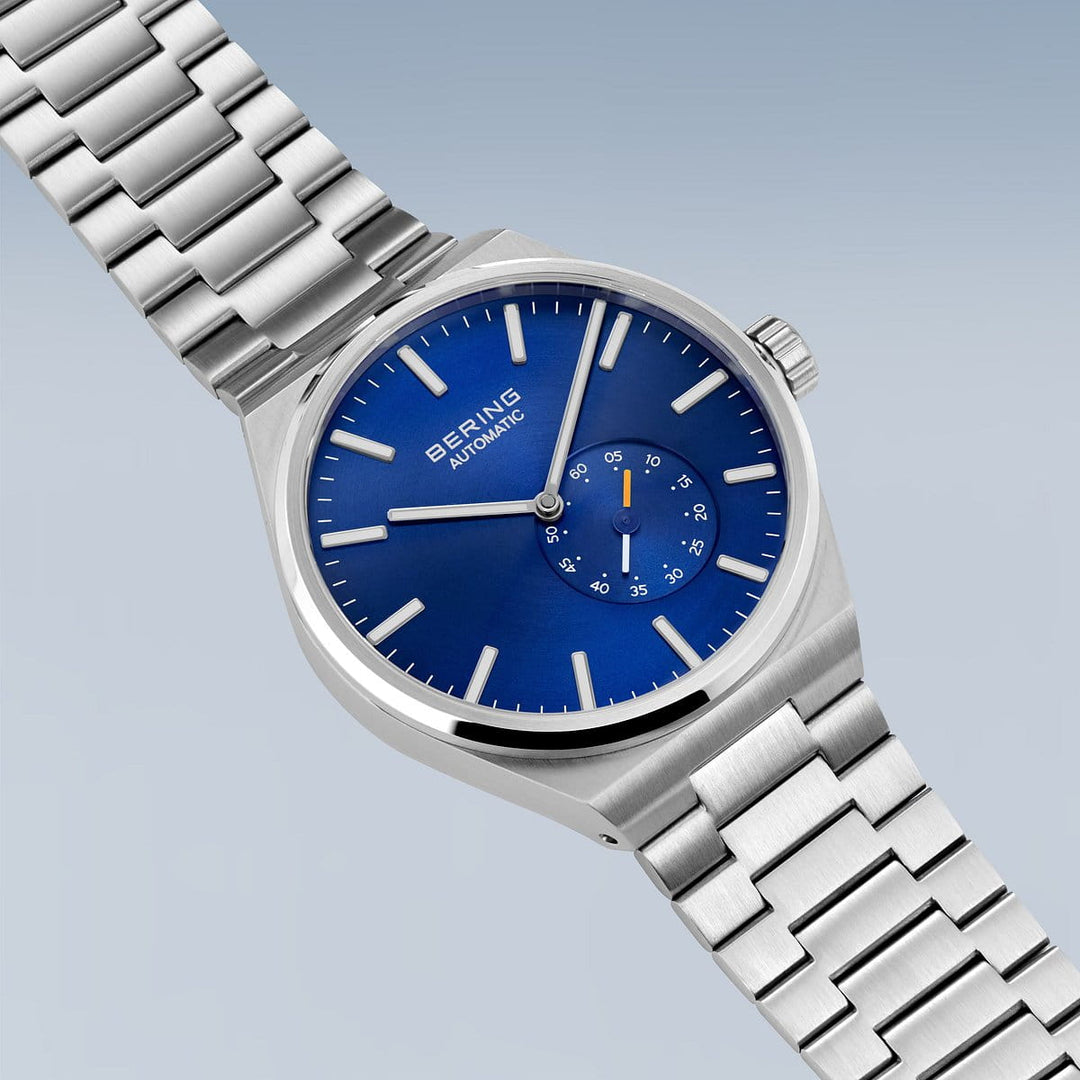 Bering heren horloge blauwe wijzerplaat - 19441-707