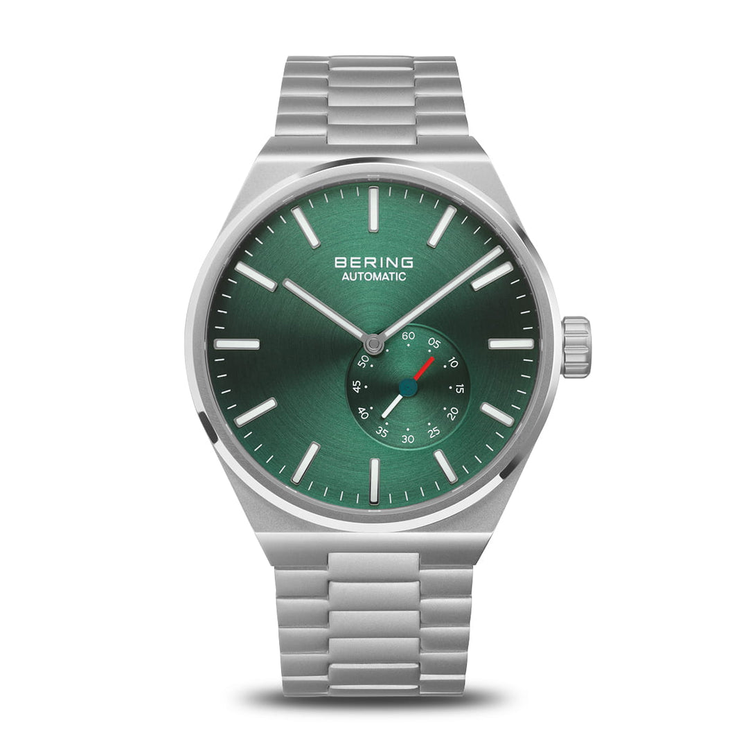 Bering heren horloge groene wijzerplaat - 19441-708