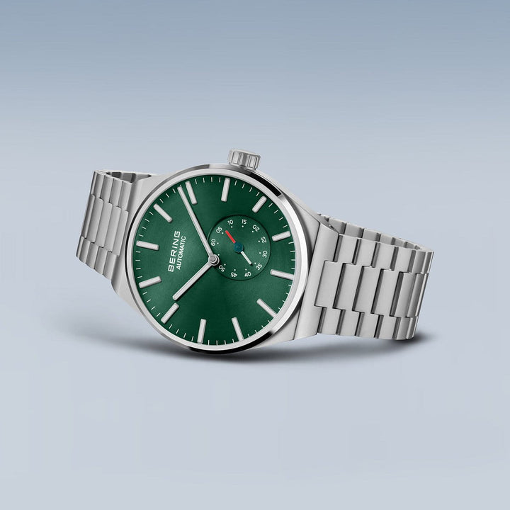 Bering heren horloge groene wijzerplaat - 19441-708