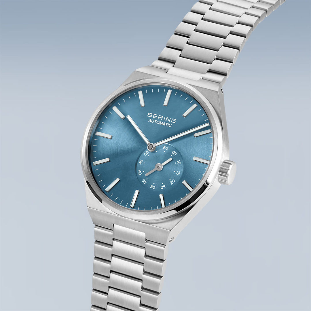 Bering Herrenuhr mit blauem Zifferblatt – 19441 – Charity