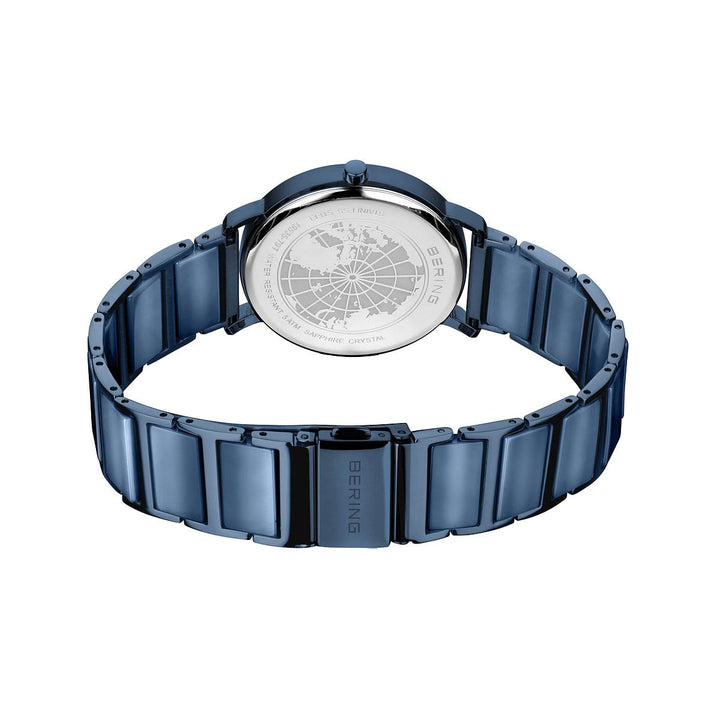 bering dames horloge blauwe wijzerplaat - 19535-797