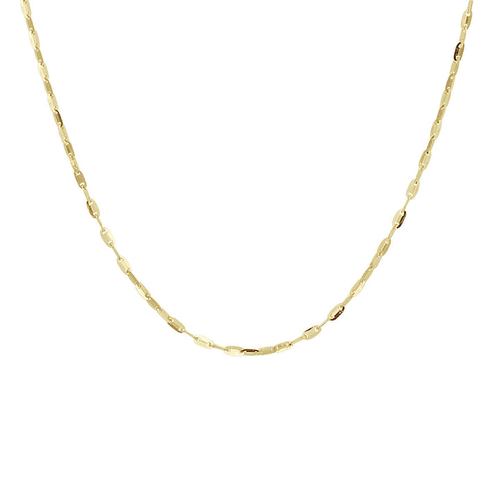 Halskettenplatten 1,5 mm 41 - 43 - 45 cm 14K Gelbgold