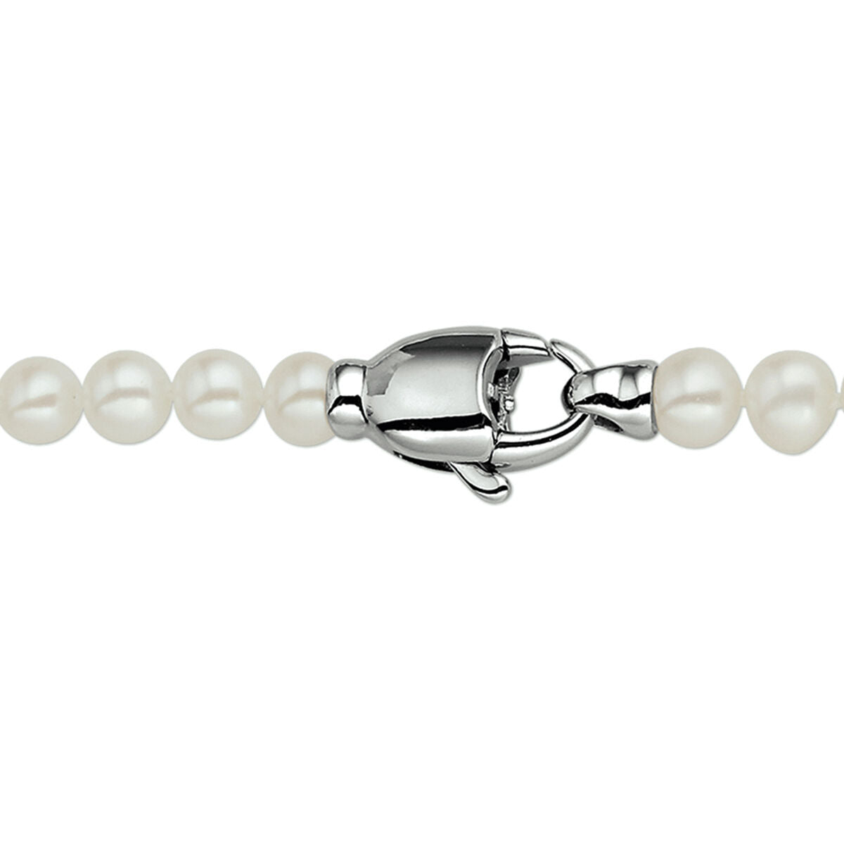 Collier van 6,0 mm parels met een sluiting van 14K geelgoud.