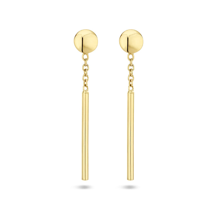 earrings bar 14K yellow gold