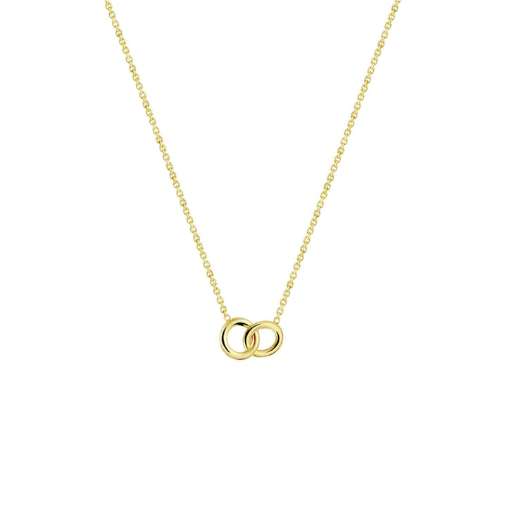 necklace circles 42 - 43 - 45 cm 14K yellow gold